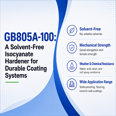 GB805A-100: Chất làm cứng Isocyanate không dung môi cho hệ thống lớp phủ bền